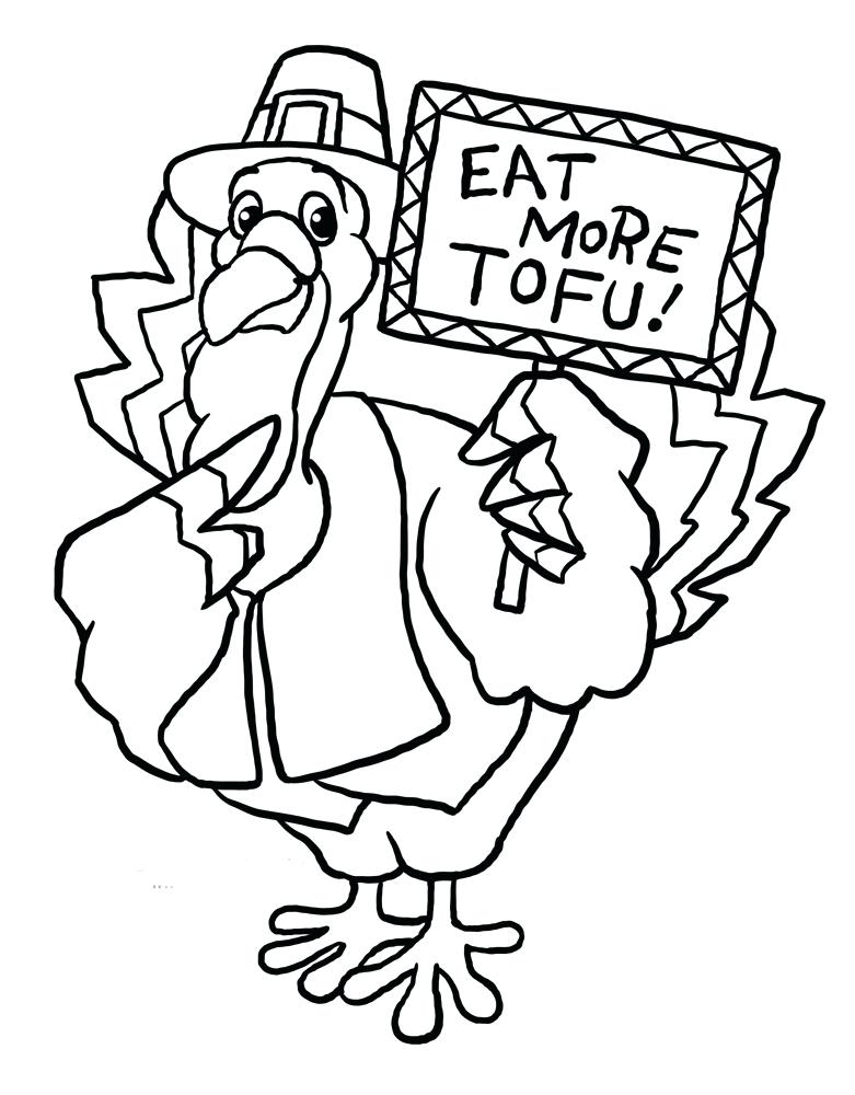 781x1000 Happy Thanksgiving Coloring Pages Free Catchy Funny Turkey