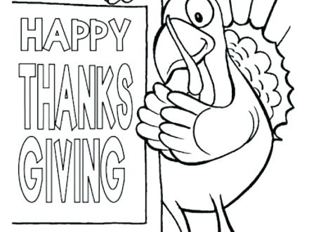 440x330 Happy Thanksgiving Coloring Pictures Happy Thanksgiving Coloring