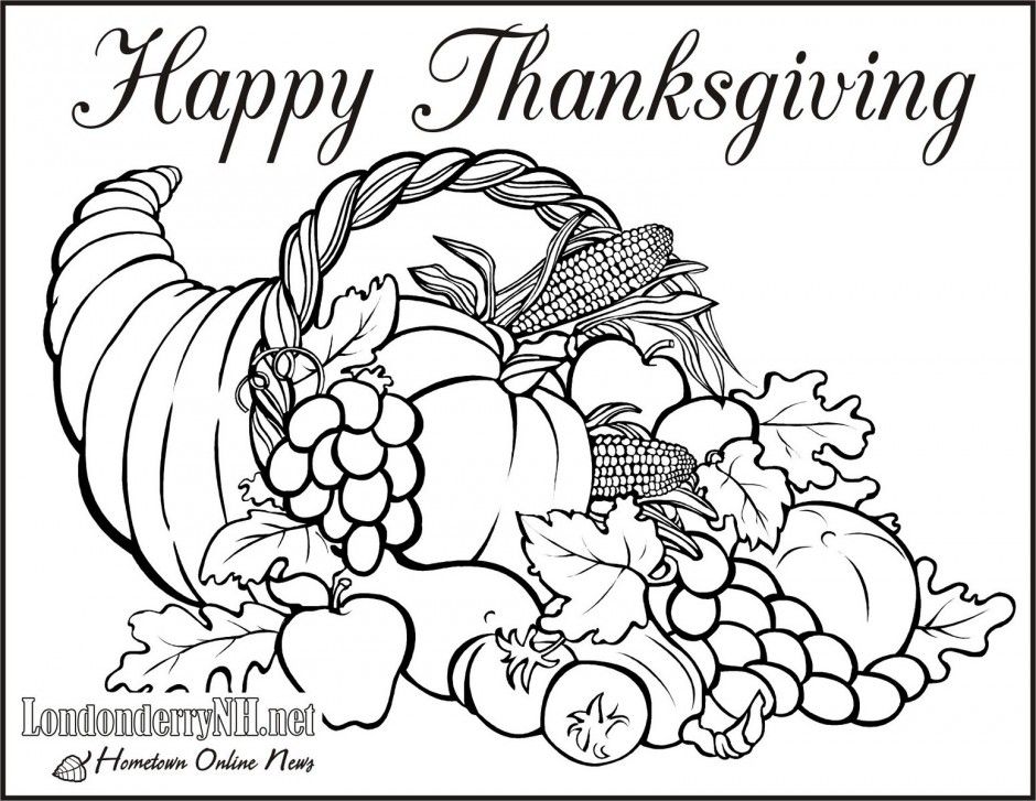 Printable Coloring Pages Of Thanksgiving 940x727 Printable Coloring Pages Of Thanksgiving