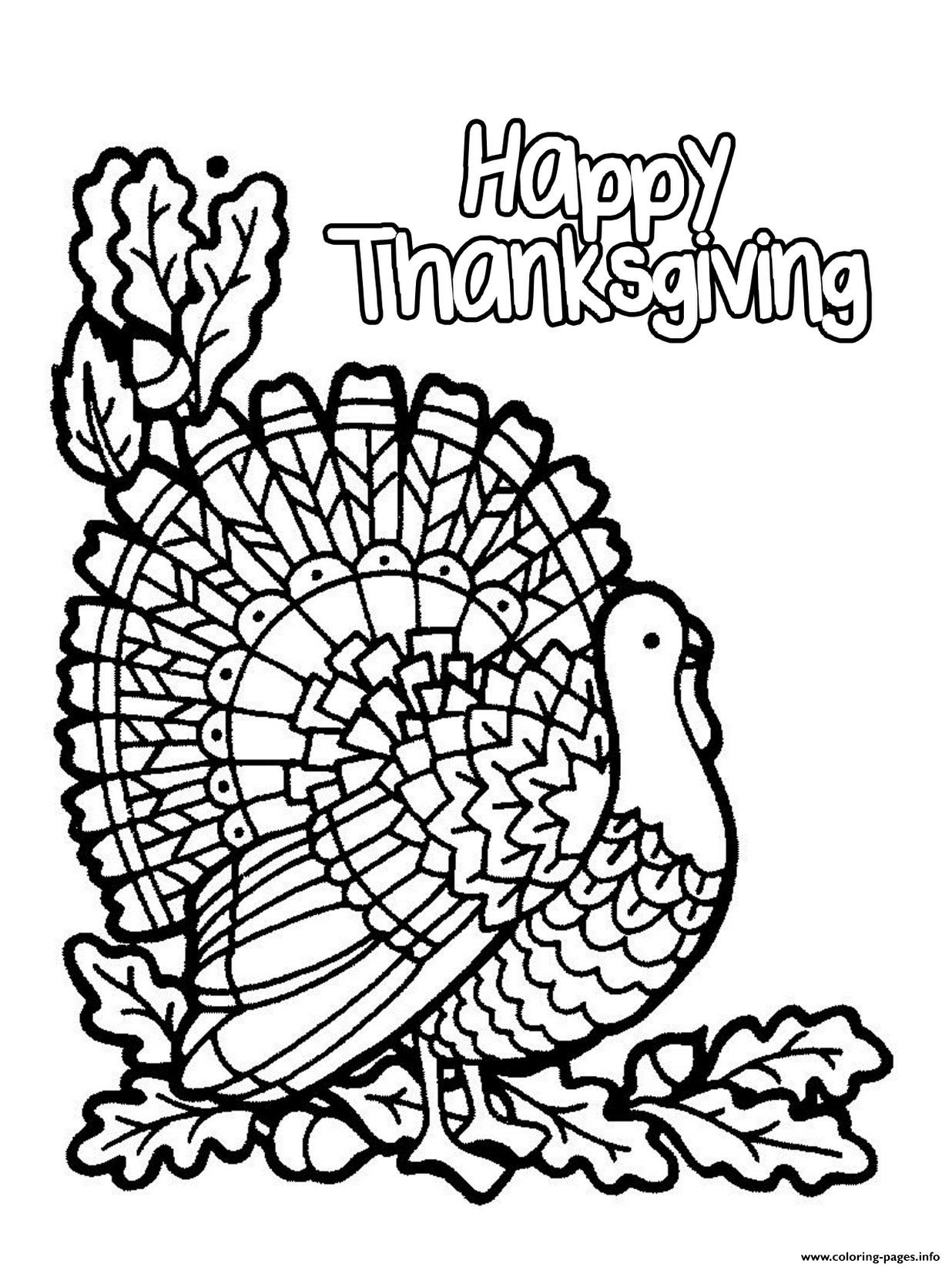 Happy Thanksgiving Turkey Coloring Pages Printable 1236x1645 Happy Thanksgiving Turkey Coloring Pages Printable
