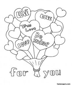 236x280 Free Valentine Coloring Pictures To Print Off Valentine's Day