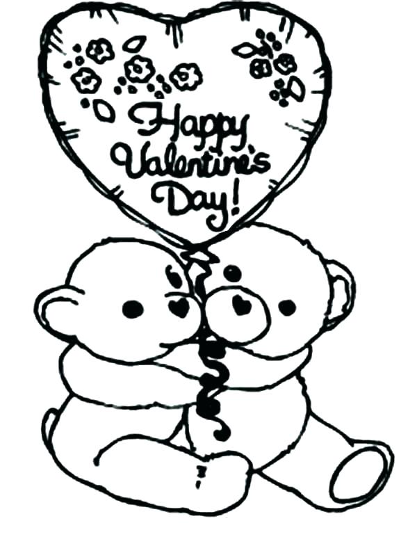 Happy Valentines Day Coloring Pages Printable at GetColorings.com ...
