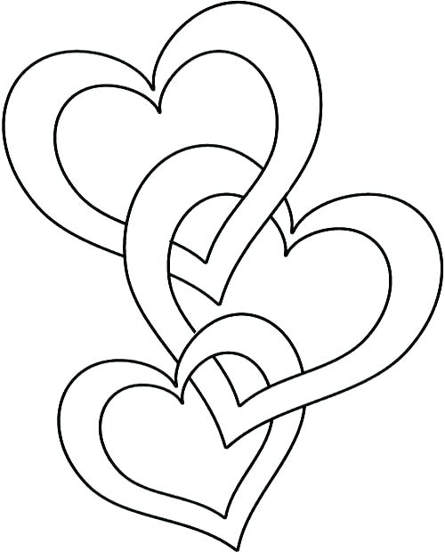 500x620 Heart Shaped Coloring Pages Free Coloring Happy Valentines Day