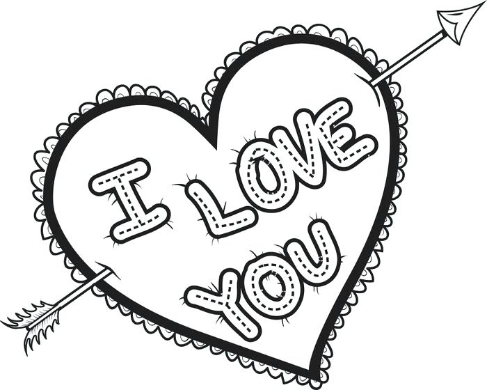 700x560 Heart Coloring Sheets