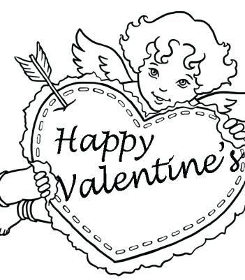 351x401 Happy Valentines Day Coloring Valentines Day Coloring Pages