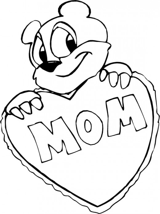 520x694 Happy Birthday Mom Coloring Pages