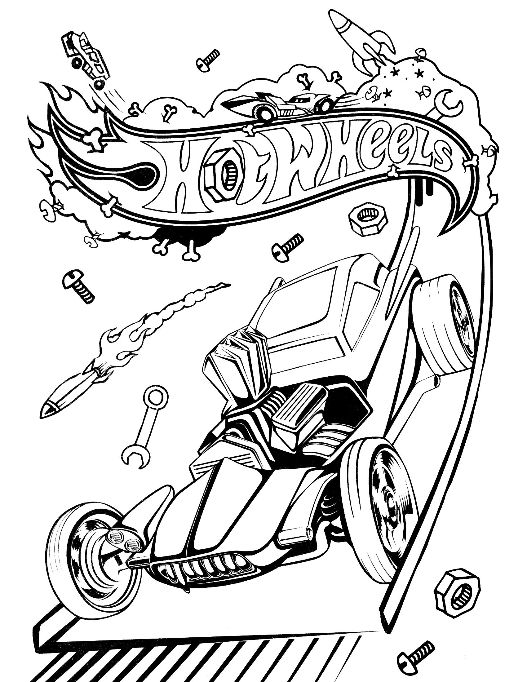 Hot Wheels Coloring Pages Games 1700x2200 Hot Wheels Coloring Pages Games