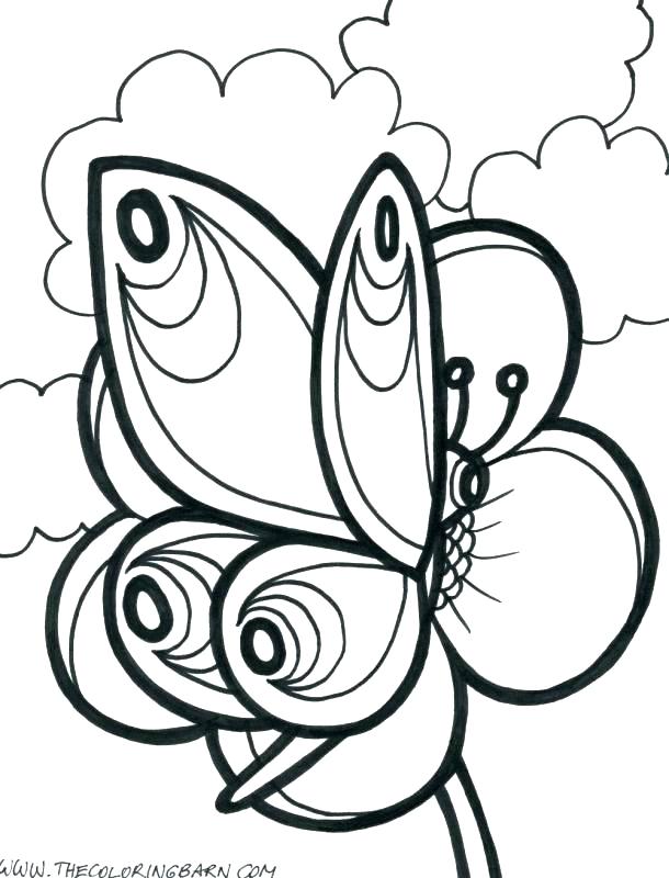 Hard Butterfly Coloring Pages at GetColorings.com | Free printable ...