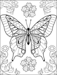 Hard Butterflies Coloring Pages For Adults To Print Butterfly 236x310 Hard Butterflies Coloring Pages For Adults To Print Butterfly
