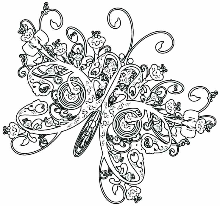 Luxury Butterfly Coloring Pages For Adults On Download Coloring 739x690 Luxury Butterfly Coloring Pages For Adults On Download Coloring