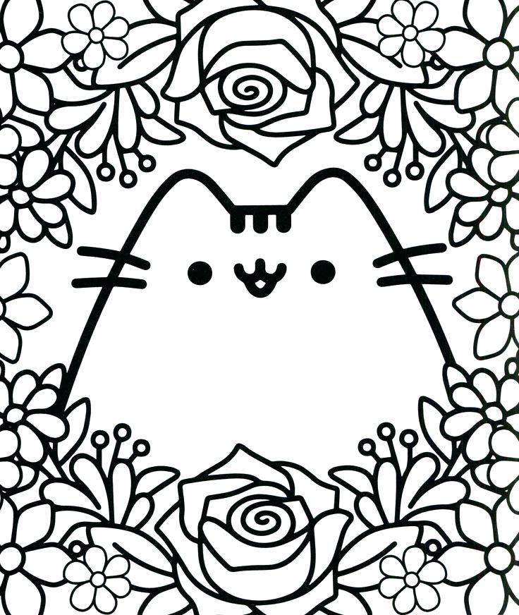736x872 Cute Cat Coloring Pages To Print Kids Coloring Printable Cute