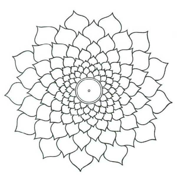 600x600 Hard Coloring Pages