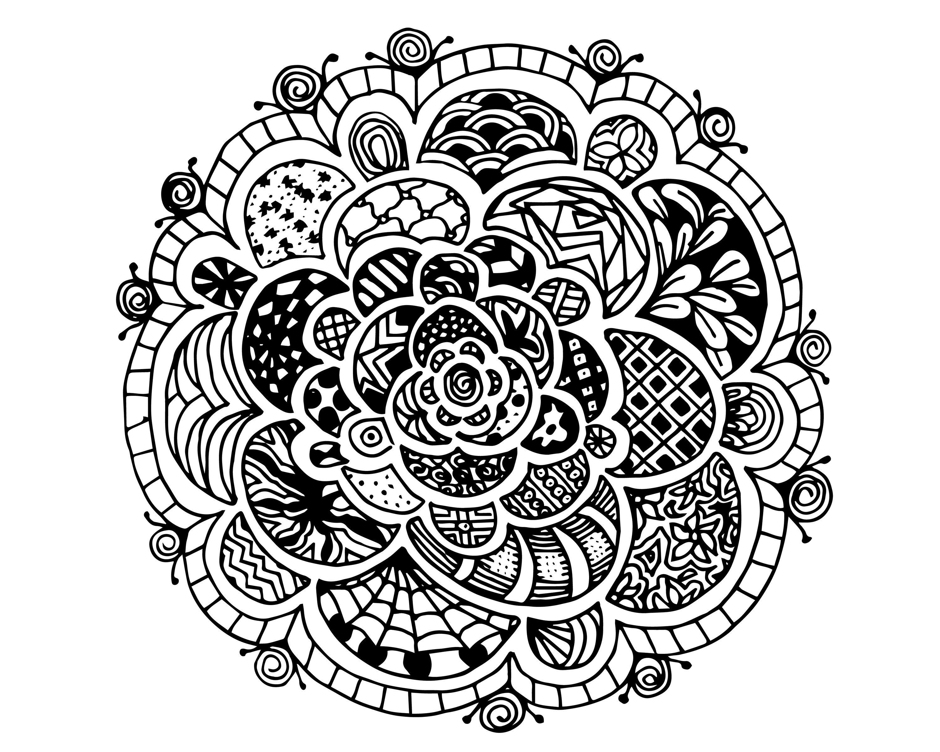 Hard Coloring Pages For Teens Color 3000x2400 Hard Coloring Pages For Teens Color