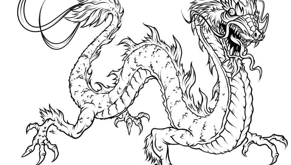 Printable Dragon Coloring Pages For Adults Printable Dragon 960x544 Printable Dragon Coloring Pages For Adults Printable Dragon
