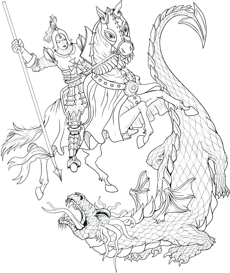 Coloring Pages Dragon 805x953 Coloring Pages Dragon