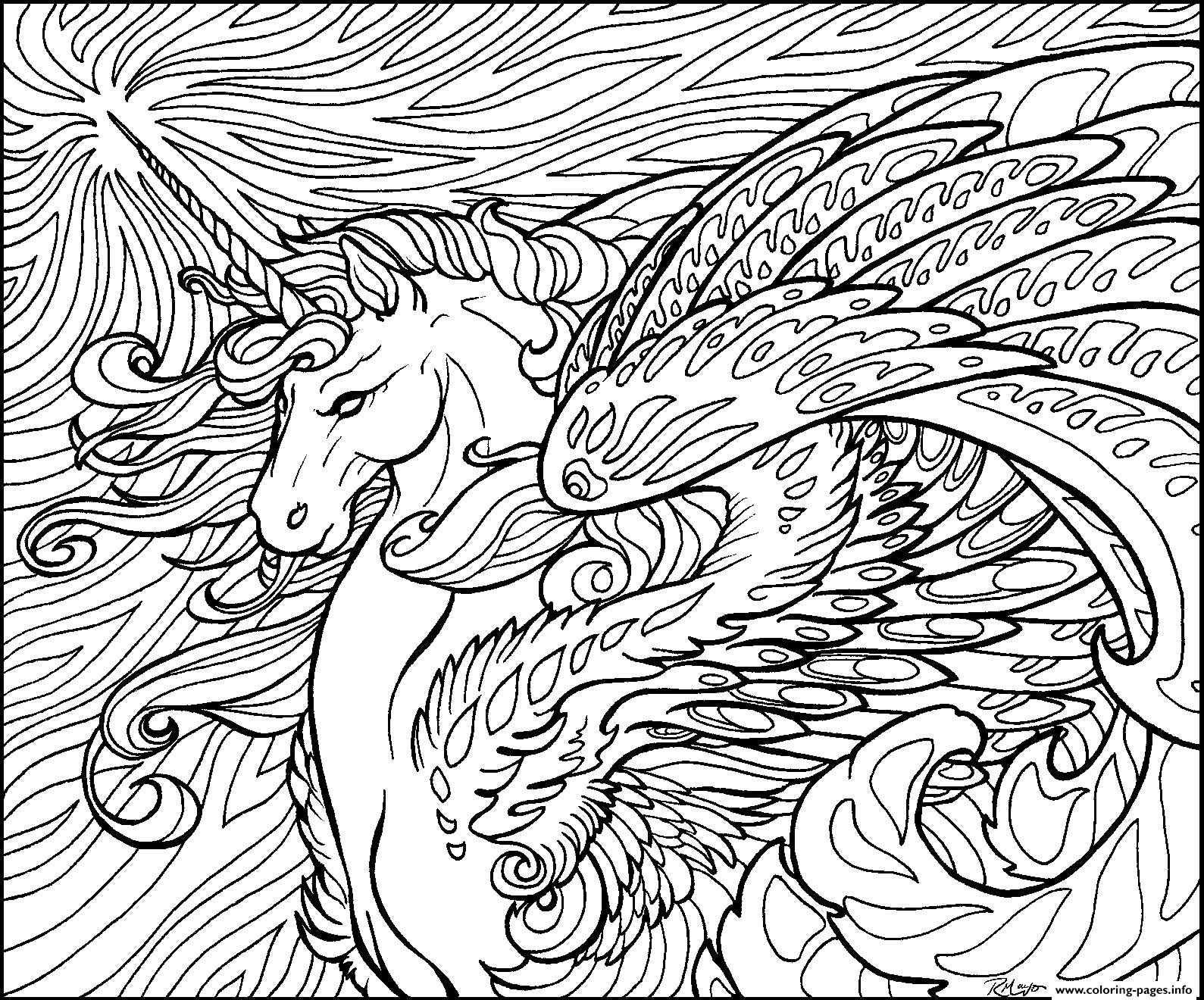 Hard Coloring Pages Of Horses