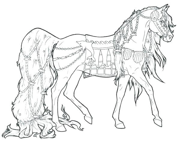Horse Coloring Pages To Print Realistic Horse Coloring Page 600x476 Horse Coloring Pages To Print Realistic Horse Coloring Page