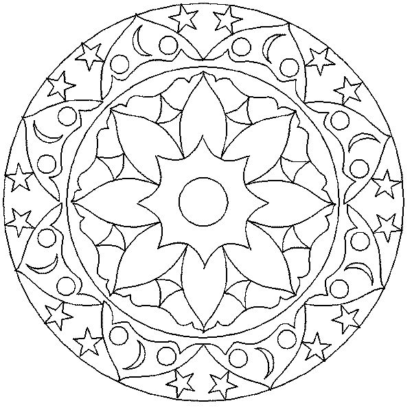 Difficult Flower Coloring Pages 600x600 Difficult Flower Coloring Pages