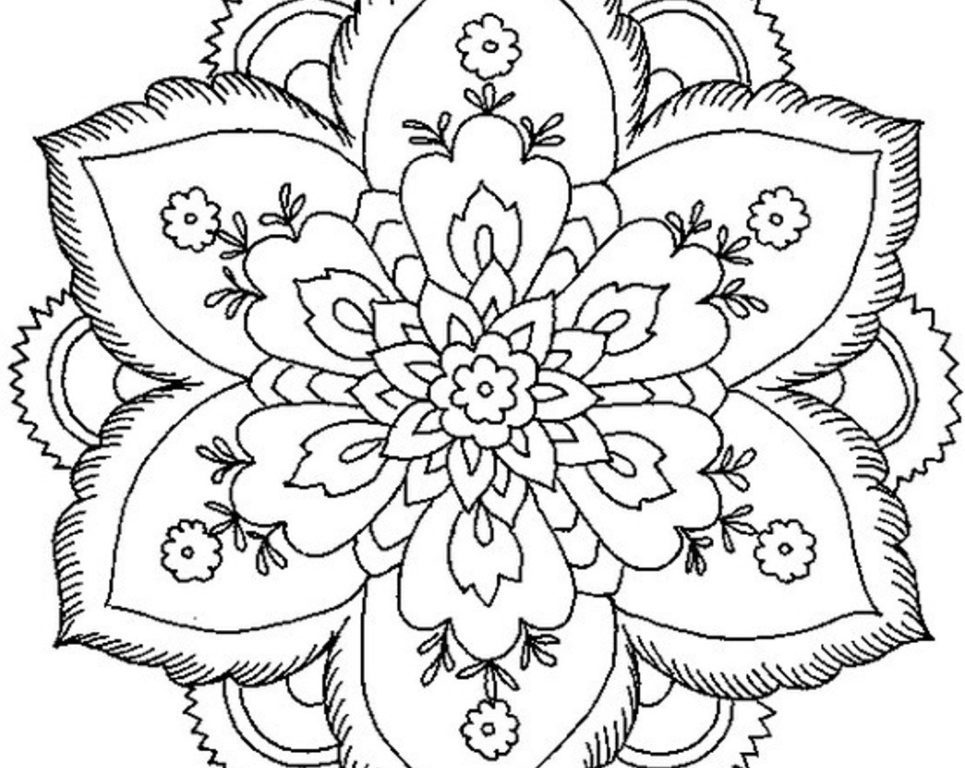 965x768 Clever Design Printable Difficult Coloring Pages Fabulous