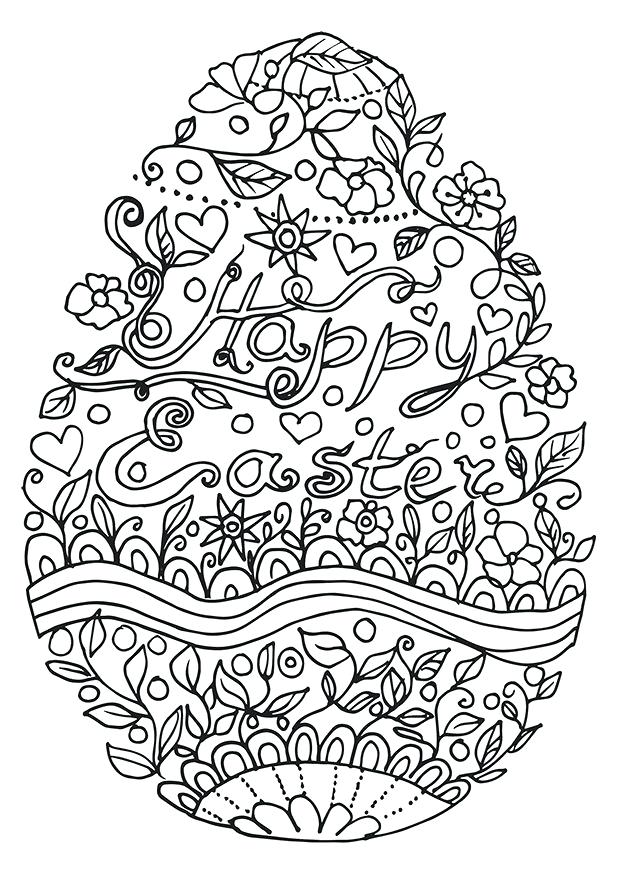 Easter Coloring Pages For Adults Color Bros Amazing 621x877 Easter Coloring Pages For Adults Color Bros Amazing