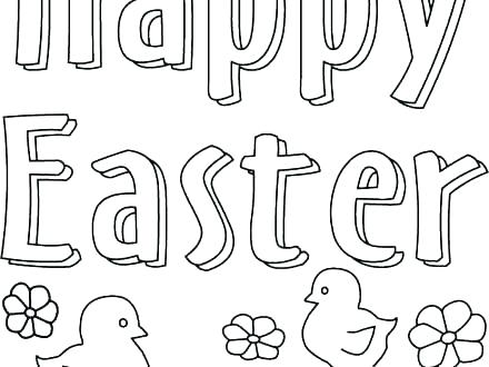 Girl Easter Coloring Pages With Eggs 440x330 Girl Easter Coloring Pages With Eggs