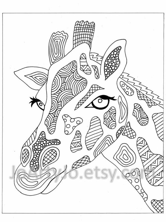 570x760 Hard Zentangle Coloring Pages