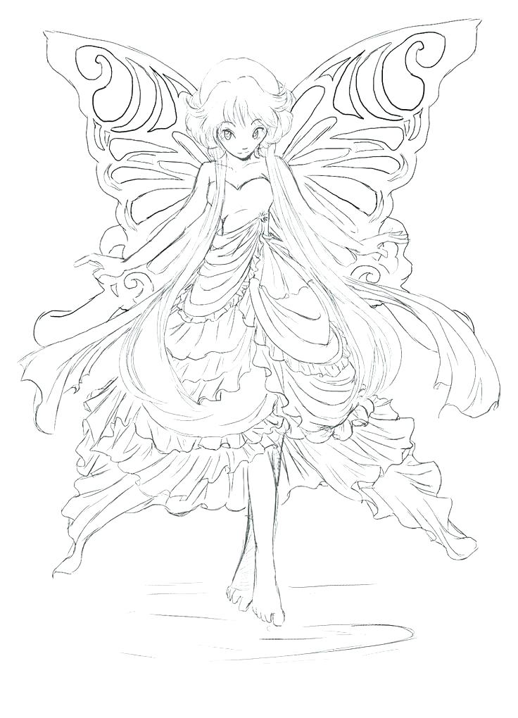 Fairy Coloring Page 736x1020 Fairy Coloring Page