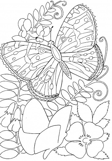366x525 Hard Flower Coloring Pages To Print Color Bros Incredible