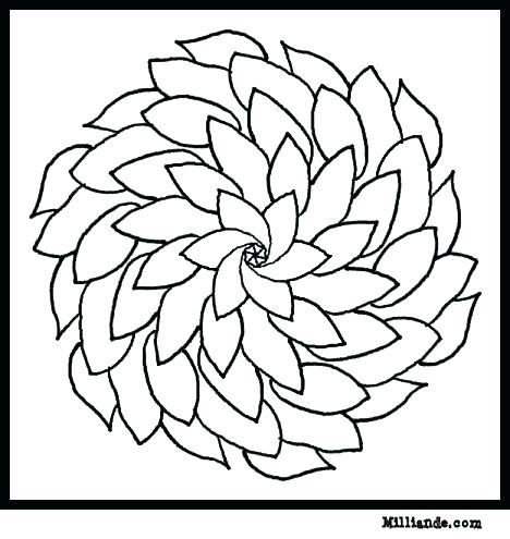 468x495 Hard Flower Colouring Pages Coloring For Flowers Page Mandala Para