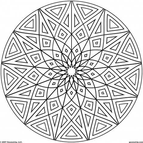 470x470 Geometric Coloring Pages For Adults 6 Coloring Pages