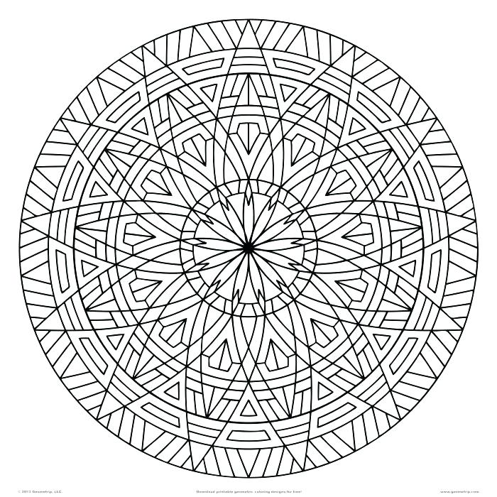 Hard Geometric Coloring Pages at GetColorings.com | Free printable ...