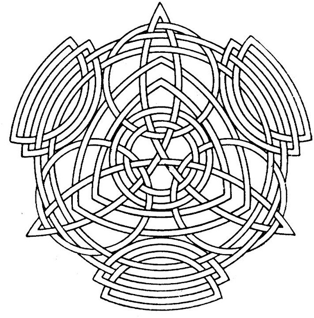 630x638 Hard Geometric Coloring Pages