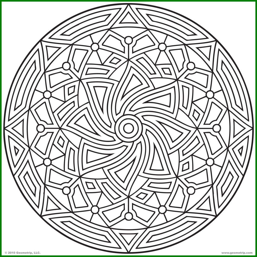 1063x1063 Fascinating Of Printable Hard Geometric Coloring Pages Geometrip