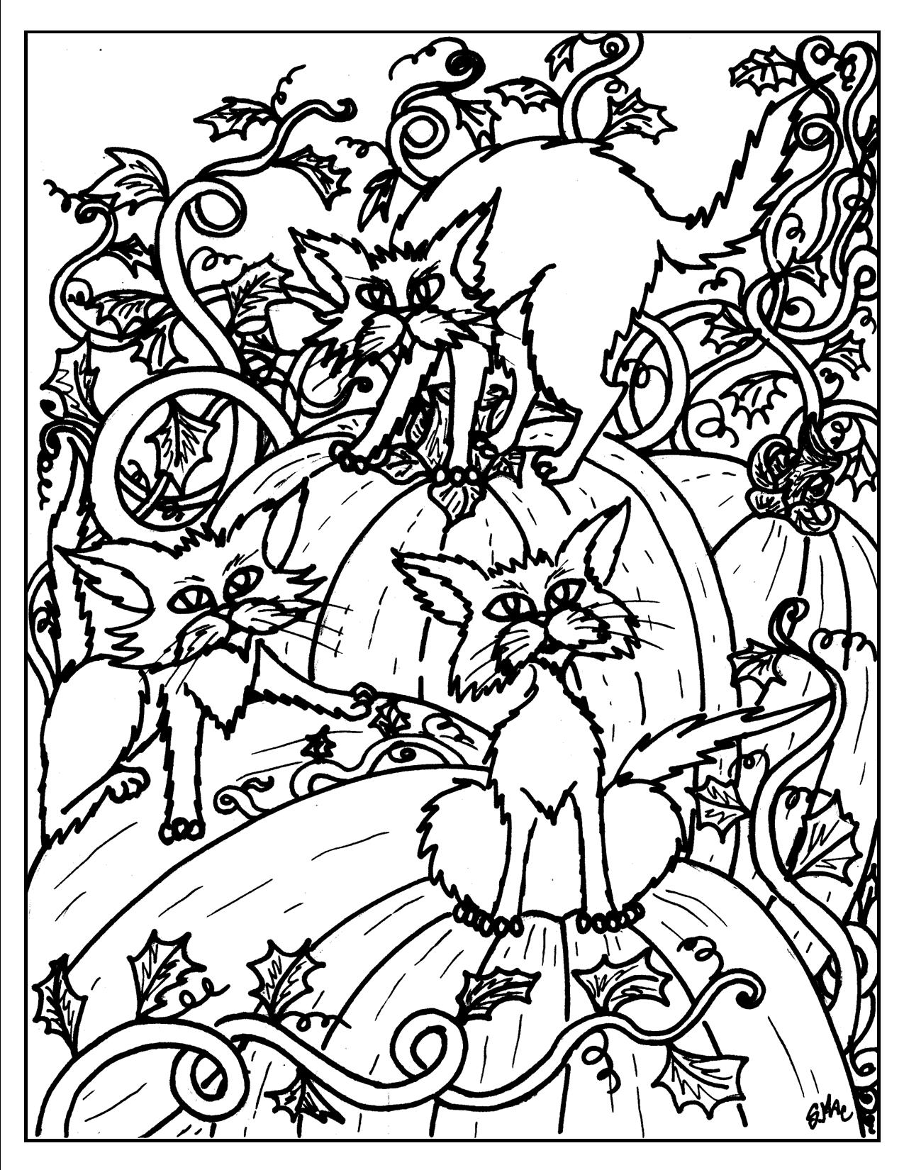 Adult Halloween Coloring Pages 1275x1650 Adult Halloween Coloring Pages