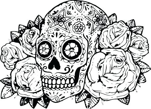 Difficult Halloween Coloring Pages Coloring Pages Difficult Hard 500x362 Difficult Halloween Coloring Pages Coloring Pages Difficult Hard