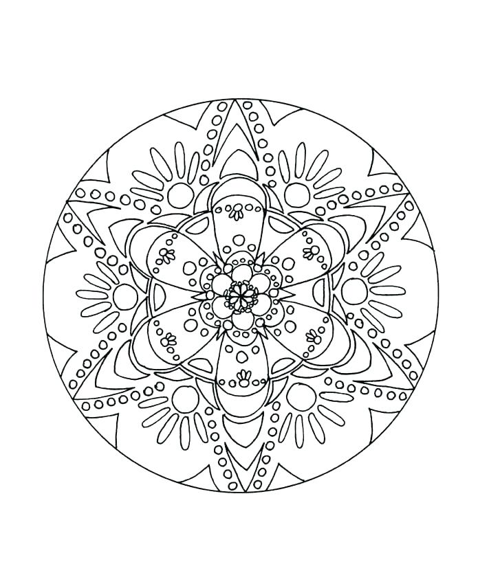 711x850 Difficult Mandala Coloring Pages Mandala Coloring Pages Free Hard