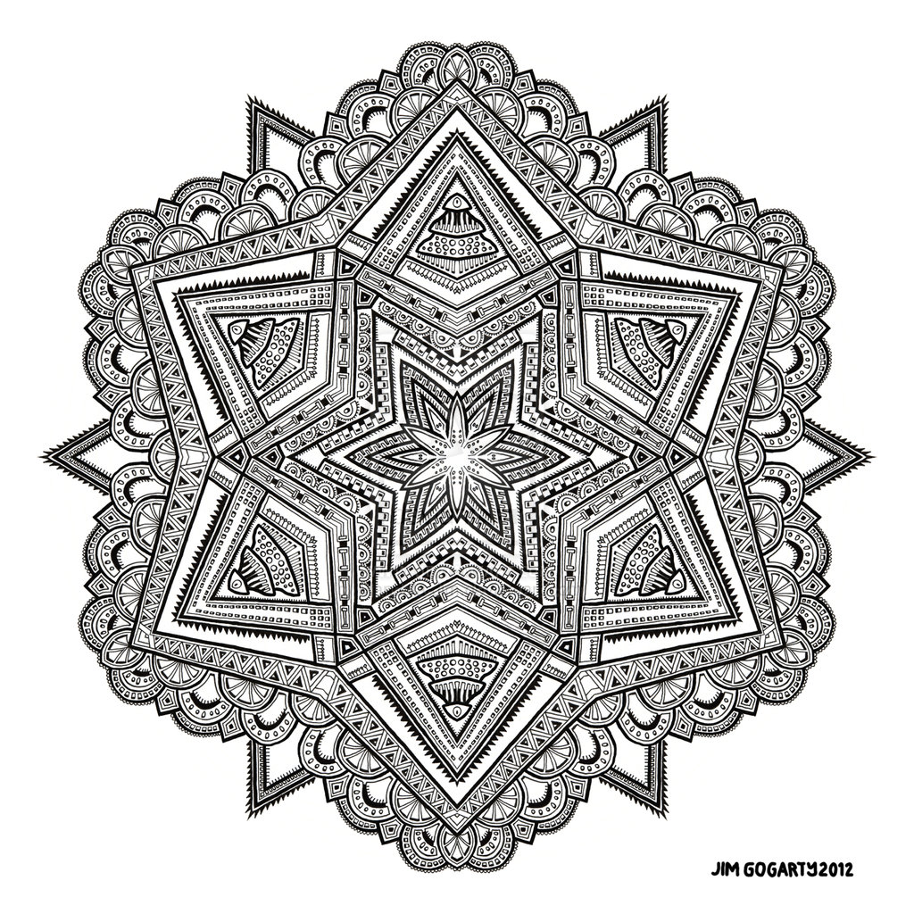 1024x1024 Difficult Mandala Coloring Pages Many Interesting Cliparts