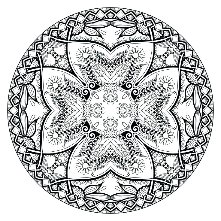 Hard Mandala Coloring Pages at GetColorings.com | Free printable ...