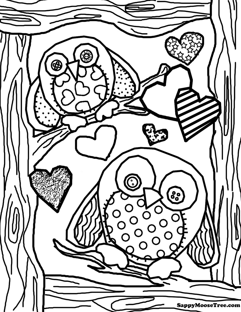 Adult Owl Coloring Page 791x1024 Adult Owl Coloring Page