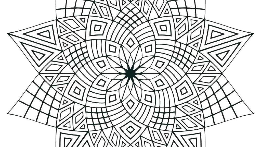 1024x576 Cool Pattern Coloring Pages Cool Pattern Coloring Pages Geometric