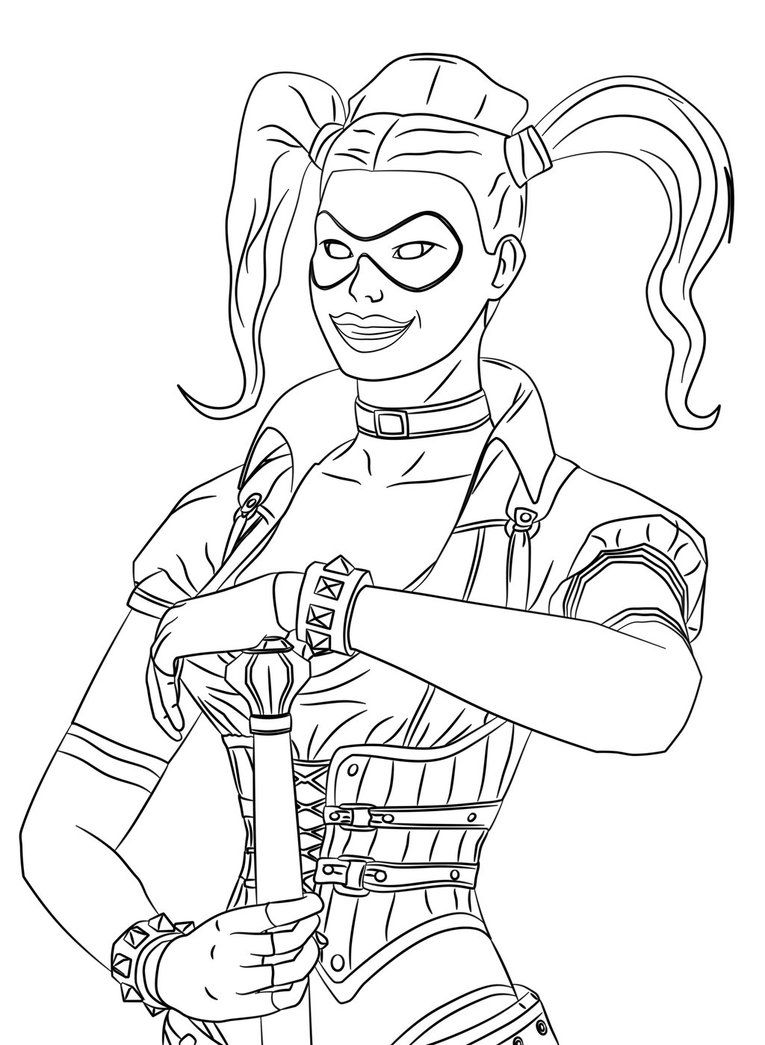 765x1045 Batman Harley Quinn Colouring Pages, Harley Quinn Coloring Pages
