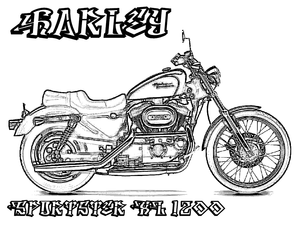 Harley Davidson Coloring Pages 1056x816 Harley Davidson Coloring Pages