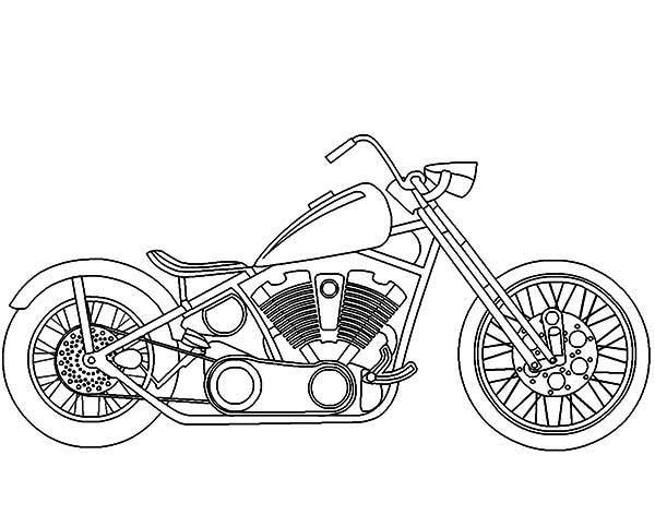 Harley Davidson Coloring Pages To Print Motorcycles, Awesome 600x472 Harley Davidson Coloring Pages To Print Motorcycles, Awesome