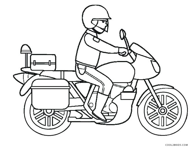 Motorcycle Coloring Page 670x515 Motorcycle Coloring Page