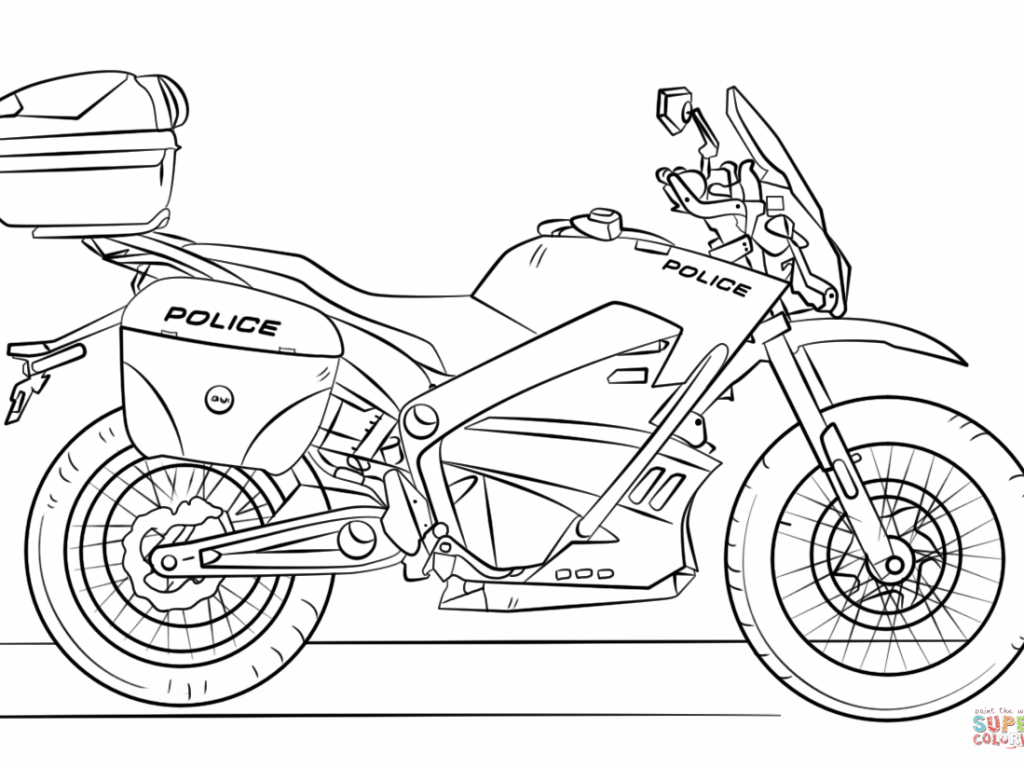 Police Motorcycle Coloring Page Free Printable Amazing Pages Adult 1024x768 Police Motorcycle Coloring Page Free Printable Amazing Pages Adult