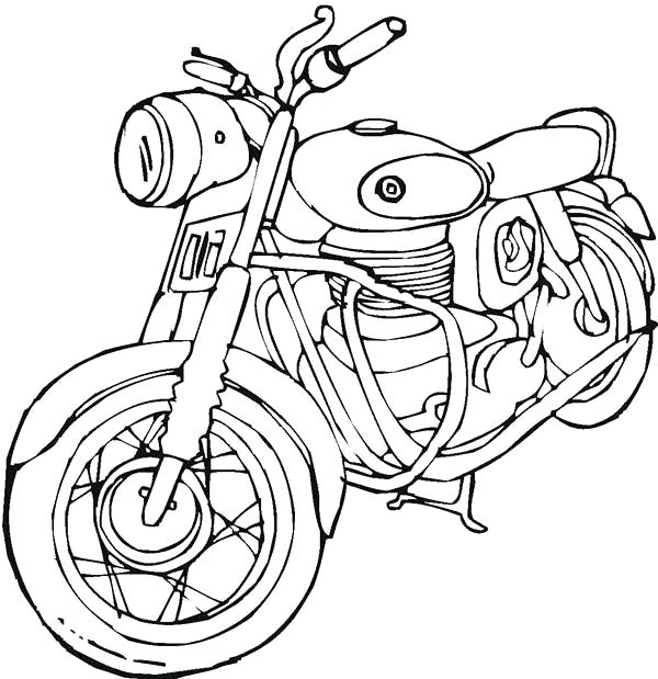 Harley Davidson Coloring Book 600x619 Harley Davidson Coloring Book