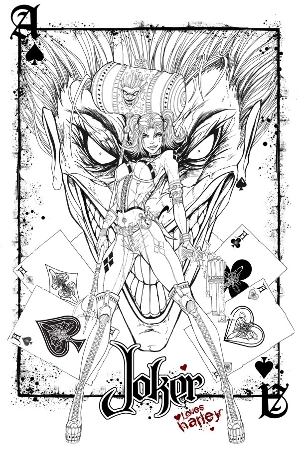 600x932 Joker And Harley Quinn Coloring Pages Magnificent Harley Quinn