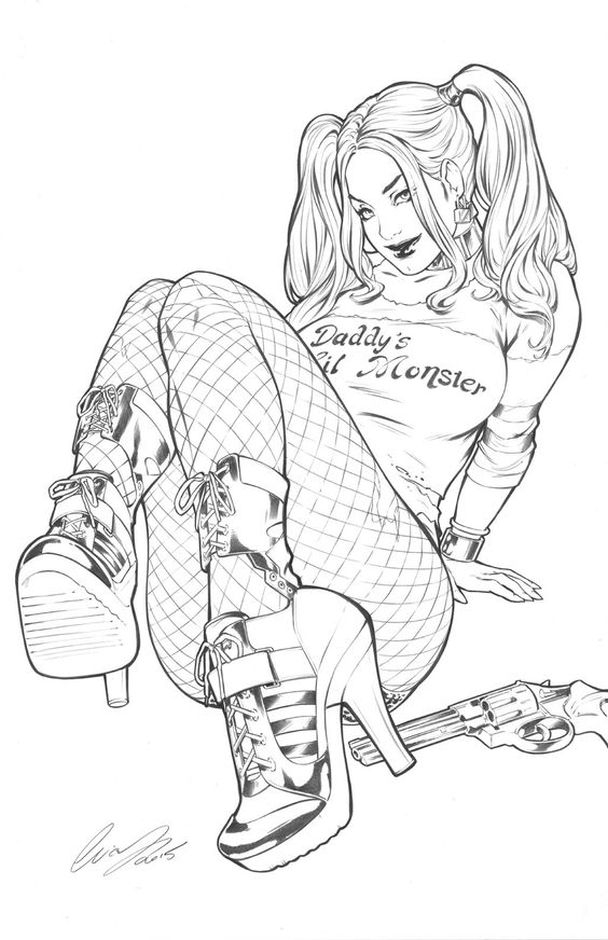 608x940 Suicide Squad Coloring Pages For Adults Coloring Pages