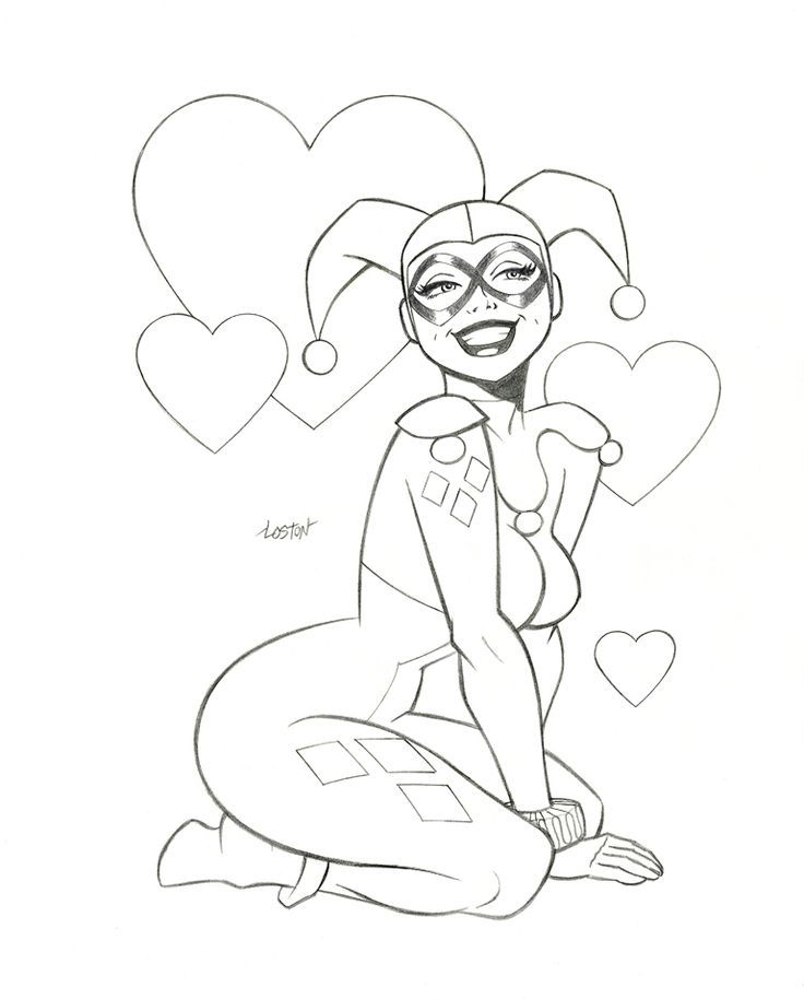 Harley Quinn Coloring Pages Harley Quinn, Joker And Comic 736x914 Harley Quinn Coloring Pages Harley Quinn, Joker And Comic