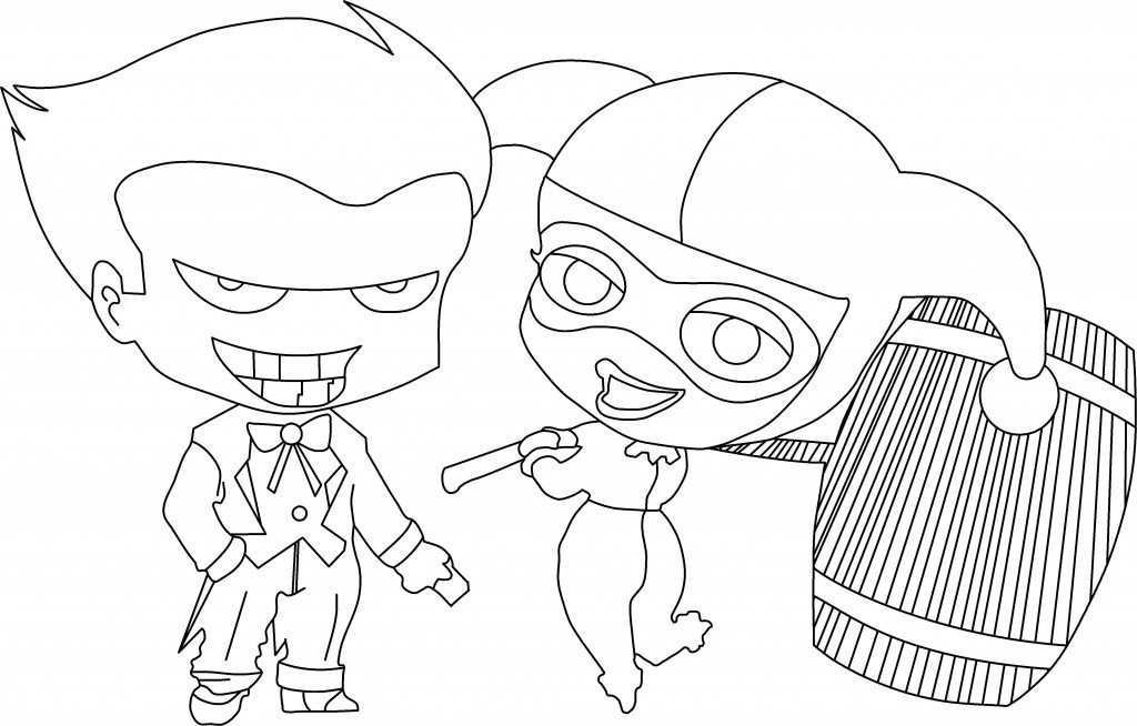 Harley Quinn Coloring Pages 1024x654 Harley Quinn Coloring Pages